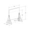 Azar Displays Acrylic Plexiglass Shield PPE 20"x20" Adjustable w/ Support Stands, PK2 179770-187 - alternate 3